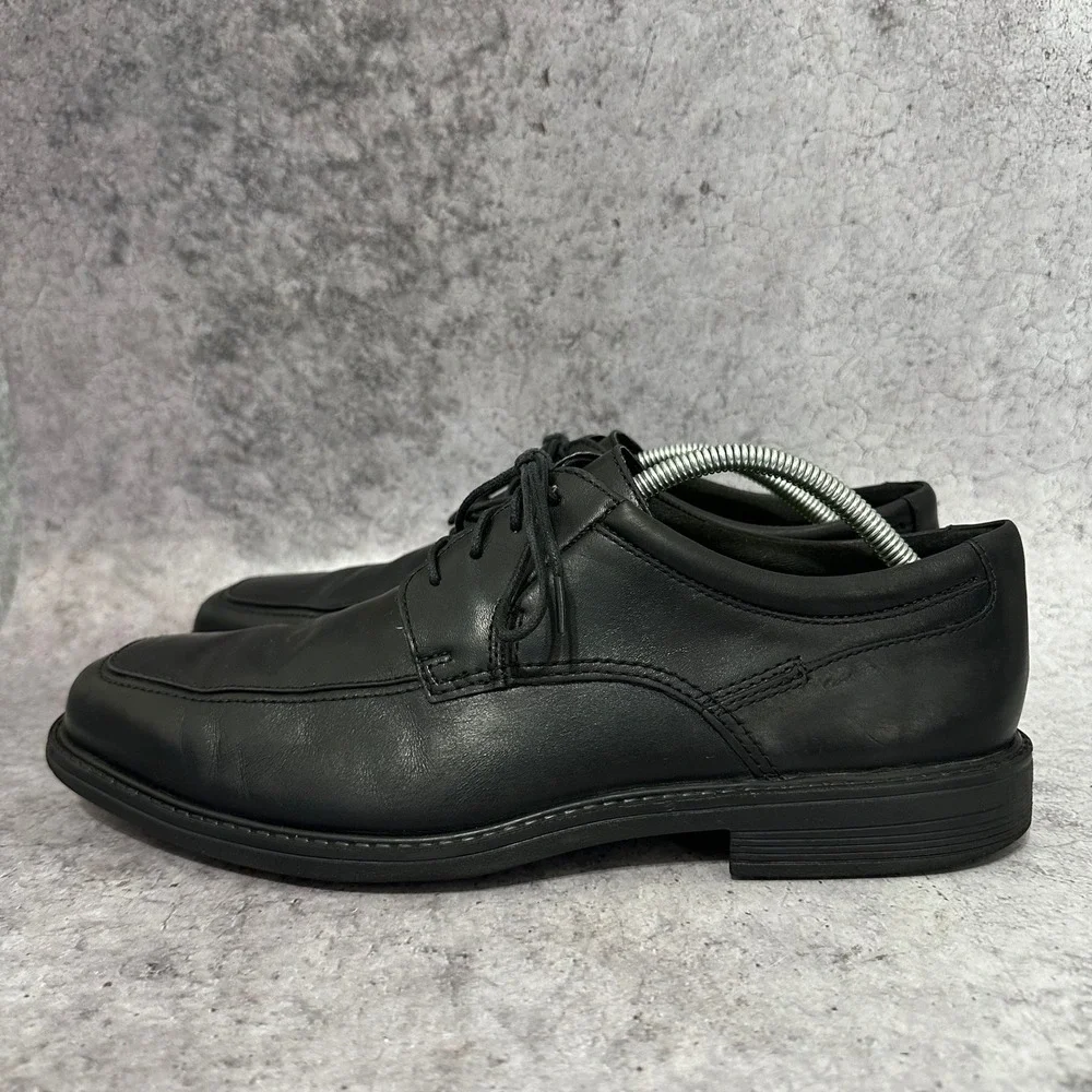 Bostonian Ipswich Apron Oxford Mens 11.5 Black Dress Shoes Leather LaceUp